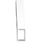 Ekena Millwork 3-in. W x 16-in. D x 16-in. H Ridgewood Architectural Grade PVC Knee Brace BRCP03X16X16RID - alternate 6